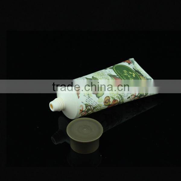 soft matt plastic cosmetic tube for skin cream with special-shaped cap