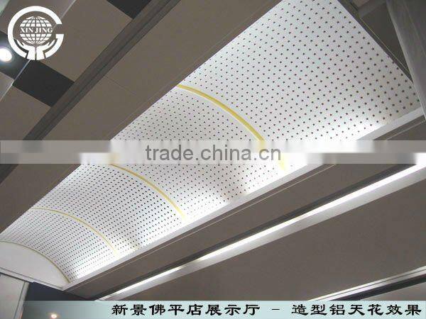 Arc shape metal ceiling tile/new design ceiling tiles