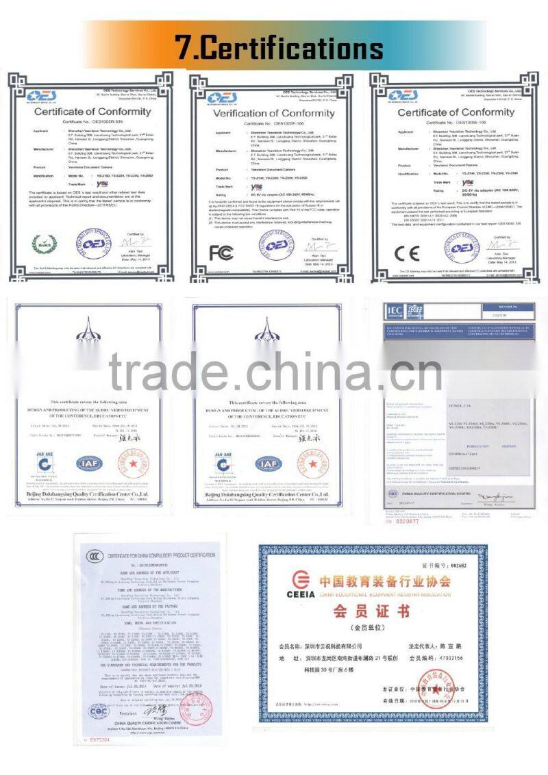 Clear Vision 850TVL 3.2 MP CMOS Camera Fast Auto Focus 3D Noise Reduction Educational Visual Presenter