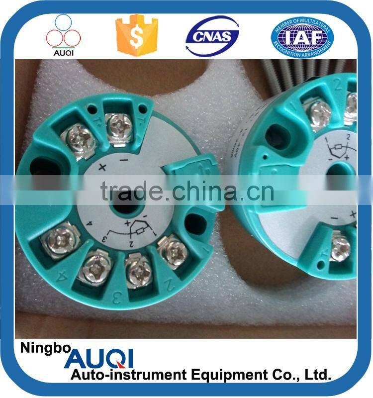 Programmable head mounted 4-20ma pt100 temperature transmitter