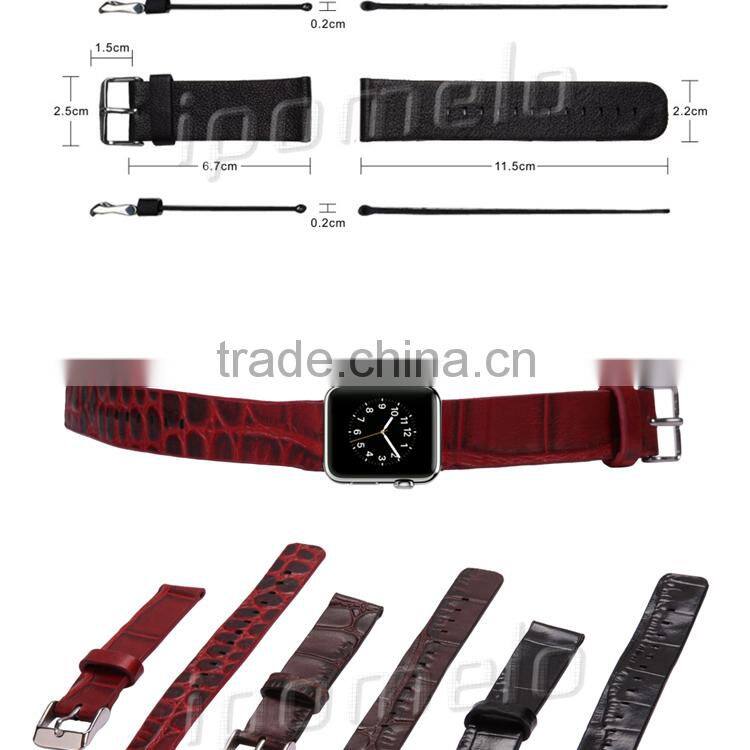 2015 new products watch band for Apple Watch, Leather watch band with buckle Watchband For Apple Watch
