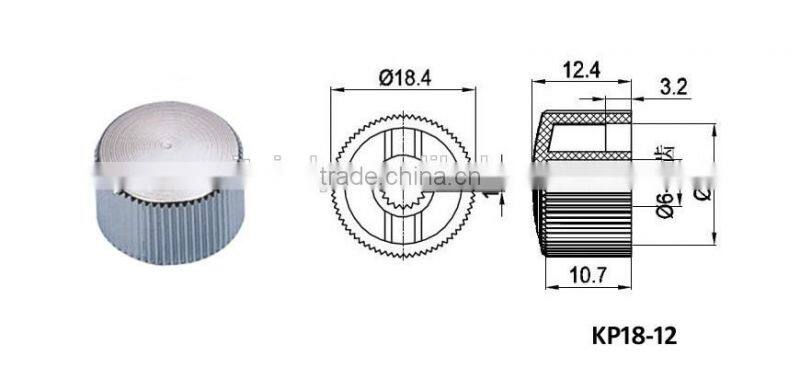 Factory Wholesale Textured Oven luminant Electro-plated Knob