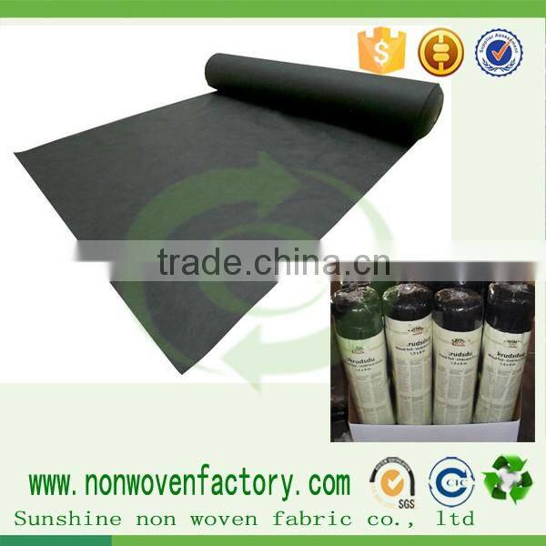 Black nonwoven spunbond weed garden black weed control fabric