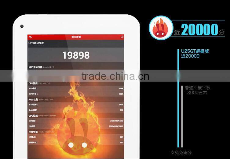 New products cheapst price Cube U25GT Super Edition 7'' Android 4.4 Tablet PC Quad Core MTK8127 GPS 8GB Bluetooth