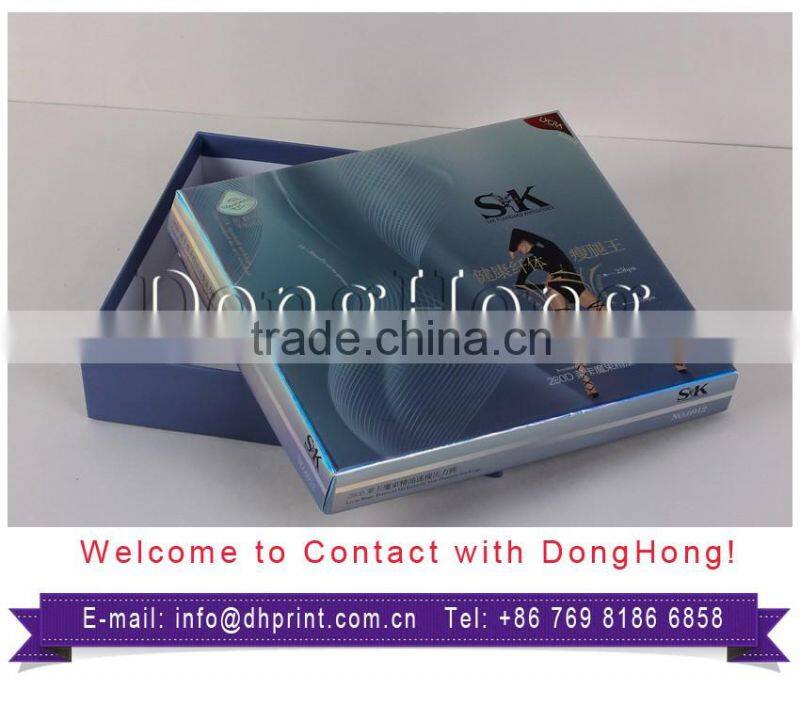 Luxurious handmade rigid paper clothing packaging box