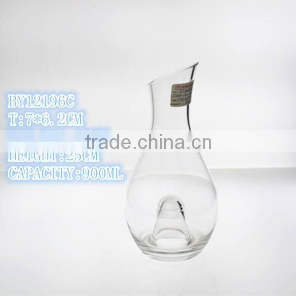 clear glass material morden wine decanter