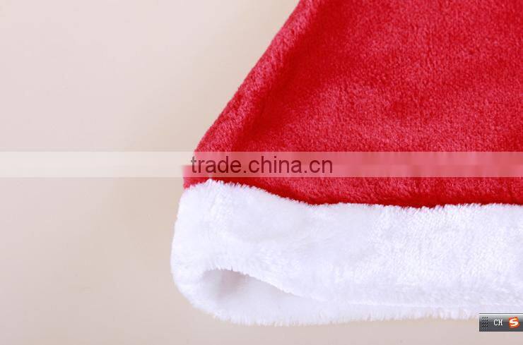 Child Adult Christmas Supplies Handmade Plush Christmas Santa Hat