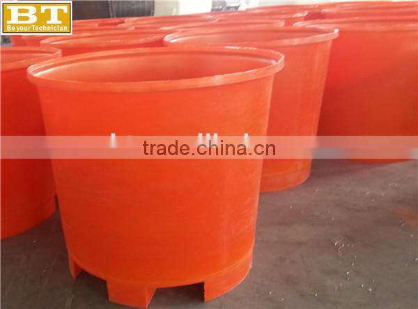 Plastic round aquaciture drum bucket barrel storage container