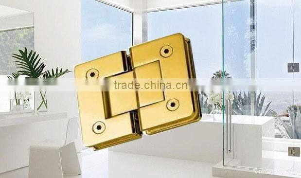 Bathroom shower Double side 180 degree stainless steel glass hinge panel