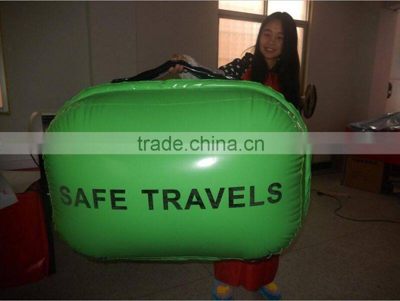 2016 hot selling giant inflatable suitcase for advertising