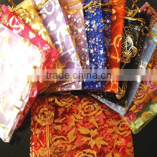 In Stock Mixed Color Wedding Favour Wholesale Gift Organza Bags Pouch