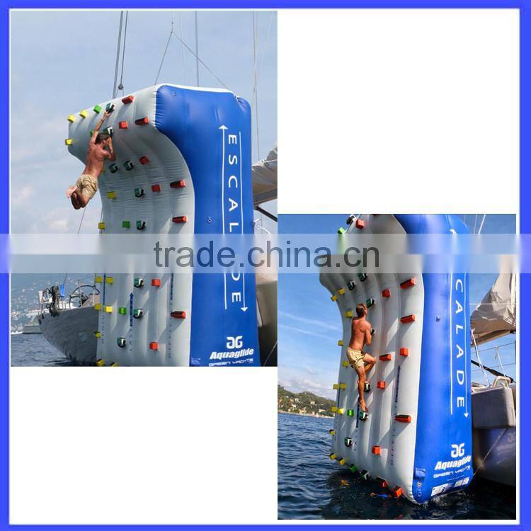 PVC inflatable water Rock climbing walls for pool