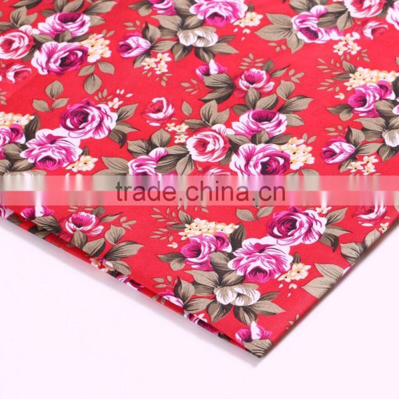 Wholesale Yarn dyed printed big flower pattern curtain recycled pvc coated polyester fabric