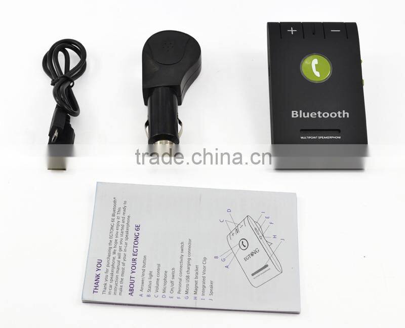 Top sale V4.0 NOISE CANCELLATION CAR KIT BLUETOOTH wireless handsfree