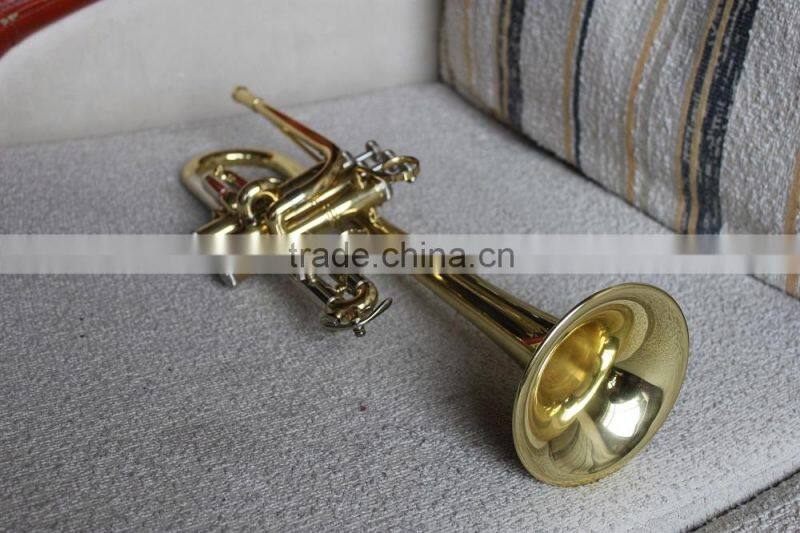 Eb trumpet professional level gold lacquer trumpet musical instruments from China factory