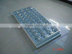 T8 recessed gride lamp fixture for fluorescent tube