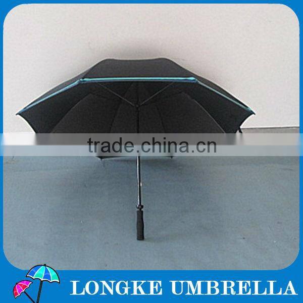 high quality Windproof Golf Umbrella/fiberglass golf umbrella