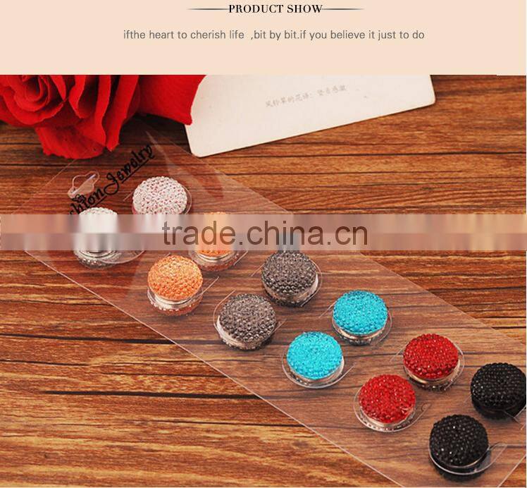 Yiwu hot-selling new style Sparkling rhinestone magnetic brooch pin