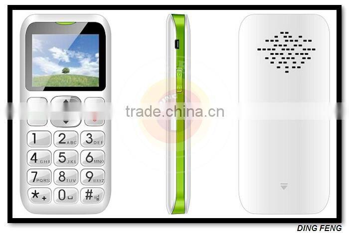 Buy Single Item 1.8INCH Big Keyboard Big Font GSM GPRS/WAP Single SIM Card Quad Band MTK6261M SOS Senior Cell Phone T06