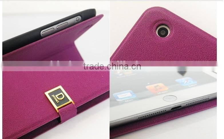 NEW LUXURY Flip PU Leather Case Cover with D buckle For IPad mini 2