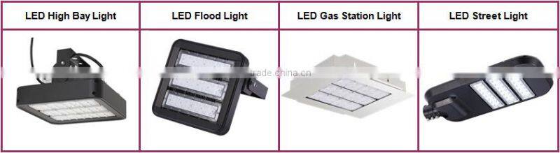 UL DLC 5 Years Warranty 265W Parking Lot LED Lights for 1000W Replacement