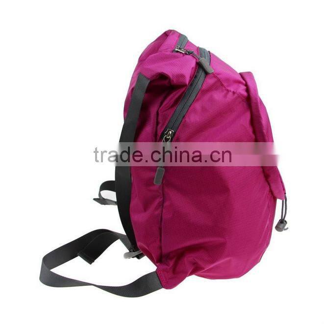Drawstring backpack & Foldable backpack & packable travel backpack rose
