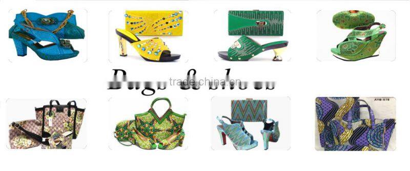 Italian matching shoes and bags stone design shoes mix women hand bag