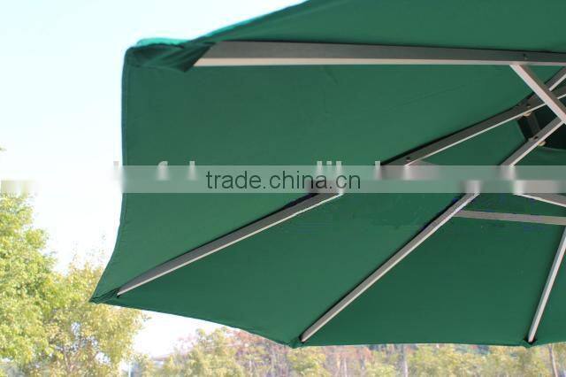 Double tip aluminum pole solar beach umbrella DH-3005