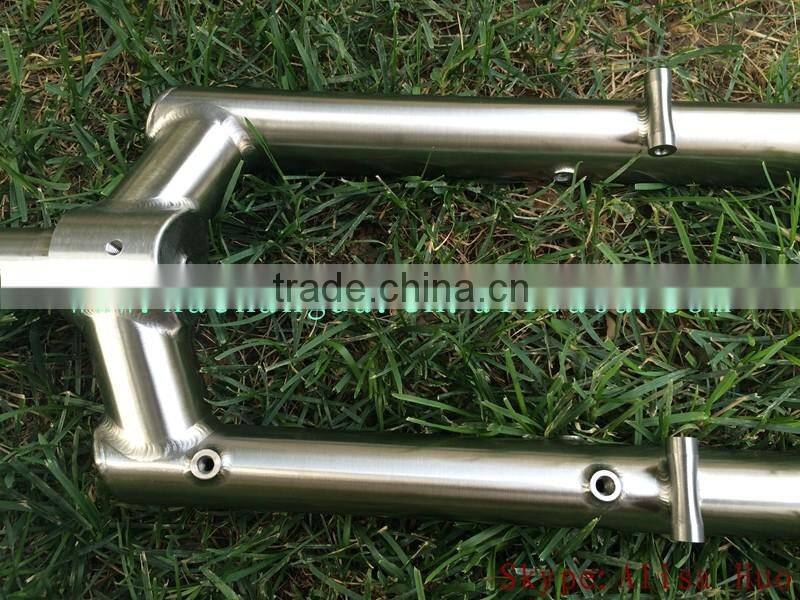 2016 new design!! titanium mtb fork 15mm through axle titanium fat bike fork