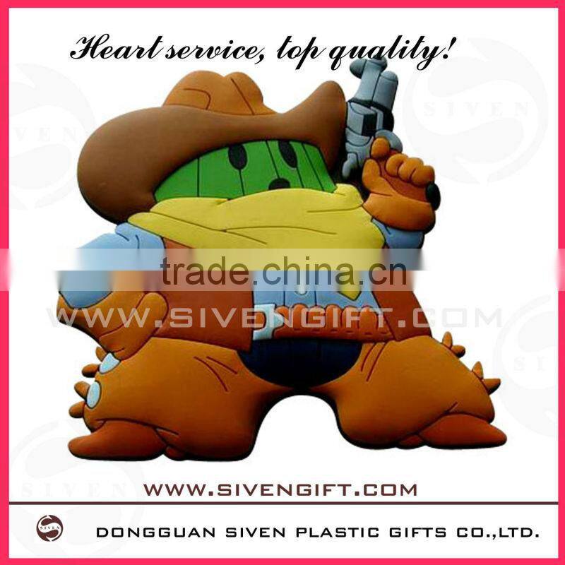 High Quality 3d pvc pretty girl fridge magnet