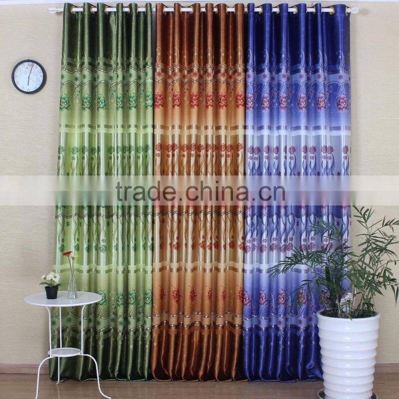 2014 hot sell woven 100 percent polyester fabric for curtain