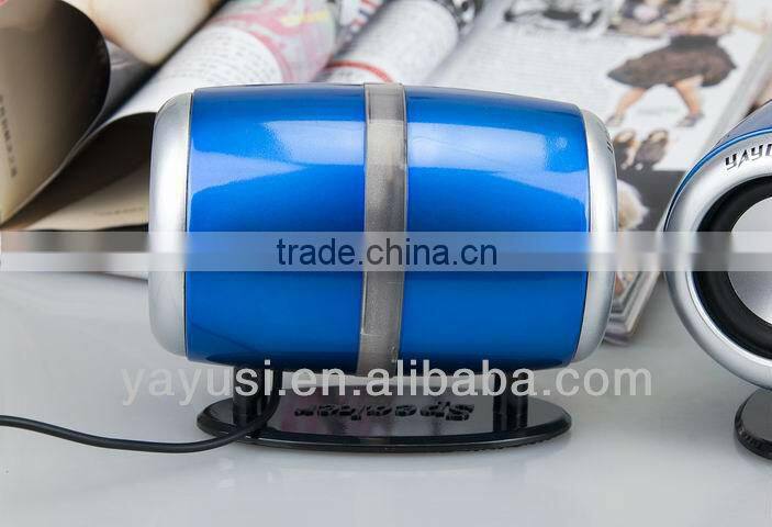 2.0-ch portable mini passive audio speaker with ce, rohs and fcc