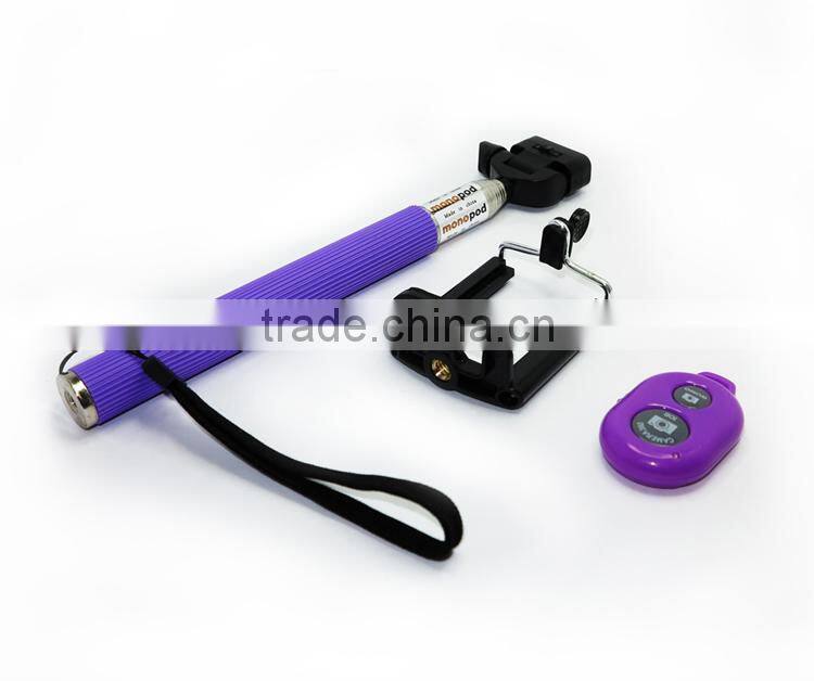 monopod selfie stick bluetooth remote shutter