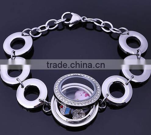 chain bracelet lockets for lady