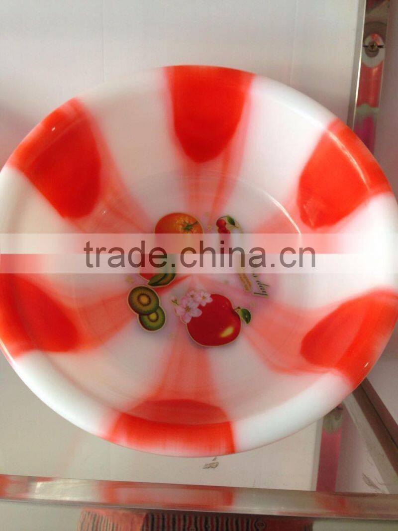 round plastic washing basin