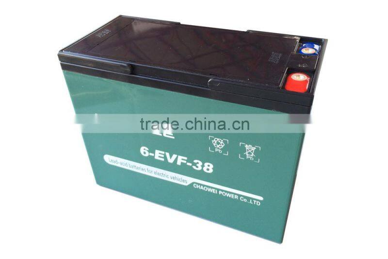 EVF Series VRLA Gel Battery for Electric Vehicles, 12V 38Ah at 3hr rate