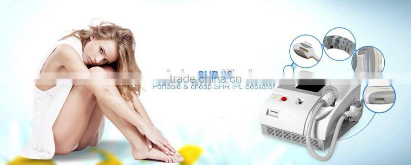 2016 Simply & easy operation Ipl + e-light+ SHR 3 in 1 Mini Hair removal beauty machine in cheap price ipl shr SR HR factory