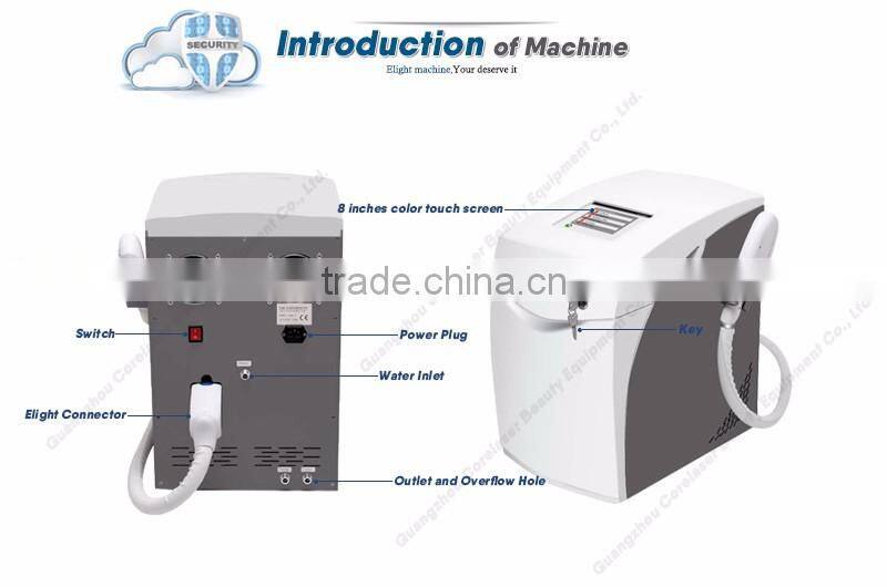 multifunction beauty equipment shr fast elight machine hair removal
