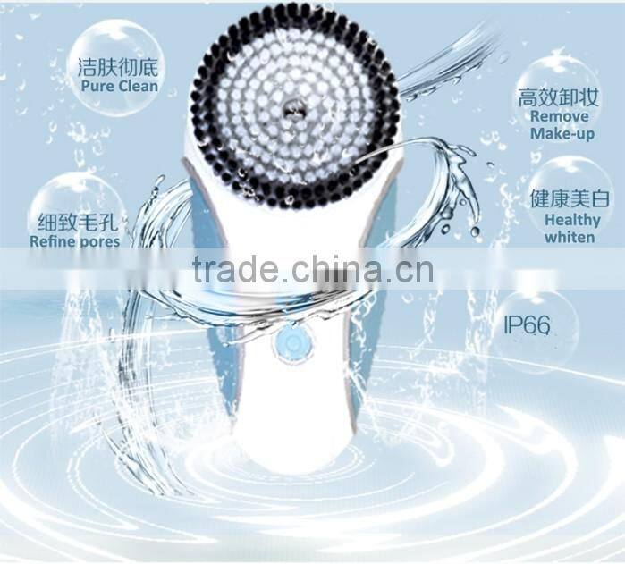 High Frenquency Sonic Deep Pore Portable Rechargeble Face Cleaning Facial Brush Machine