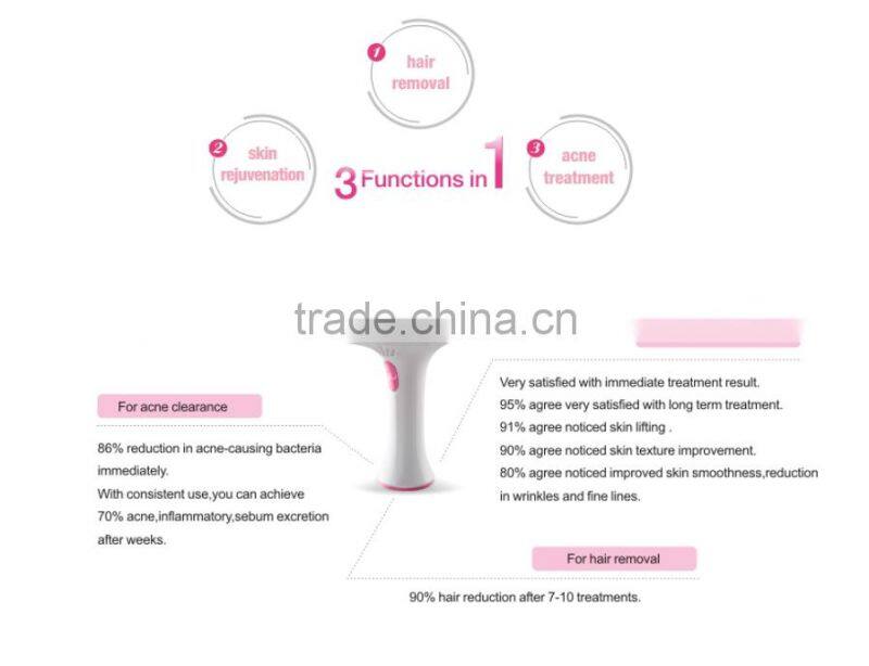 hair removal machine in IPL Machine with 3 lamps