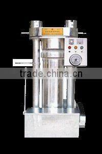 Hydraulic oil press machine especially for sesame seeds