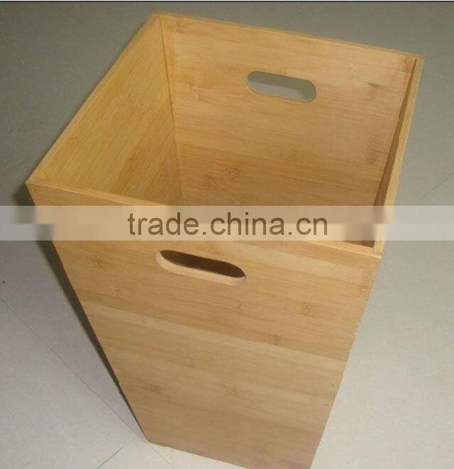 Bamboo waste bin