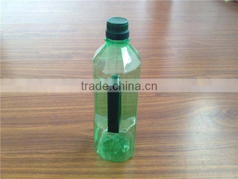 BOLAI Hexagon Shape PET Cooking Oil Bottle with Cork FOR 1L