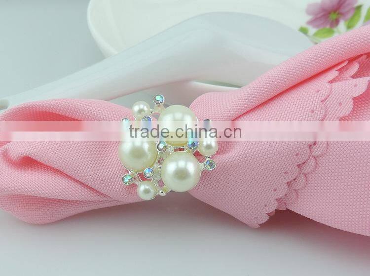 wholesale table decoration pearl napkin ring