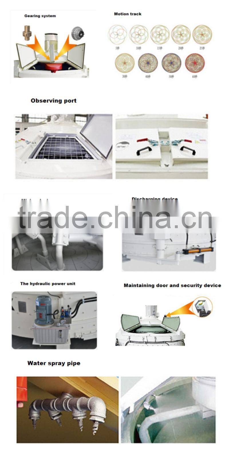 250 liters small volume commercial concrete mixer mix machine