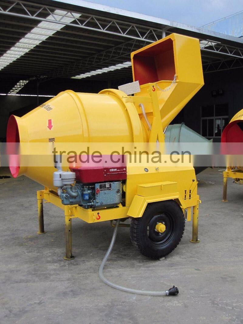 Popular sales advanced concrete mixer with lift and hopper in high quality and good price
