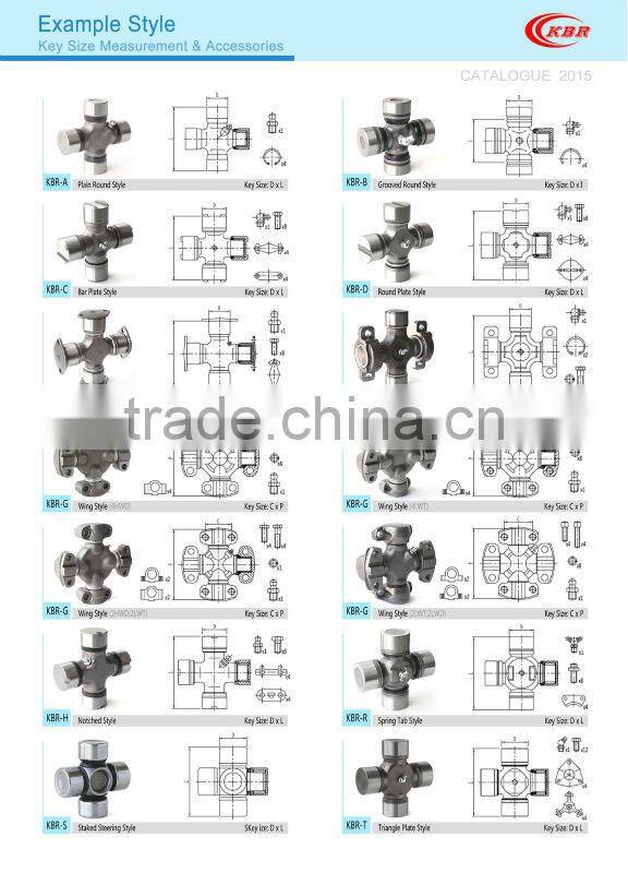 5177 kbr 5-5177X universal joint for construction machinary