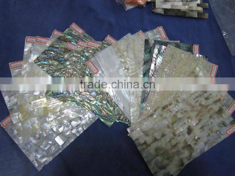 Thick natural abalone paua shell paper shell inlay
