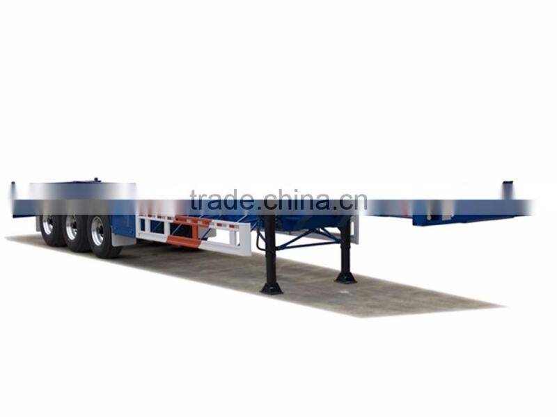 3 axles 40ft 20ft container skeleton semi trailer