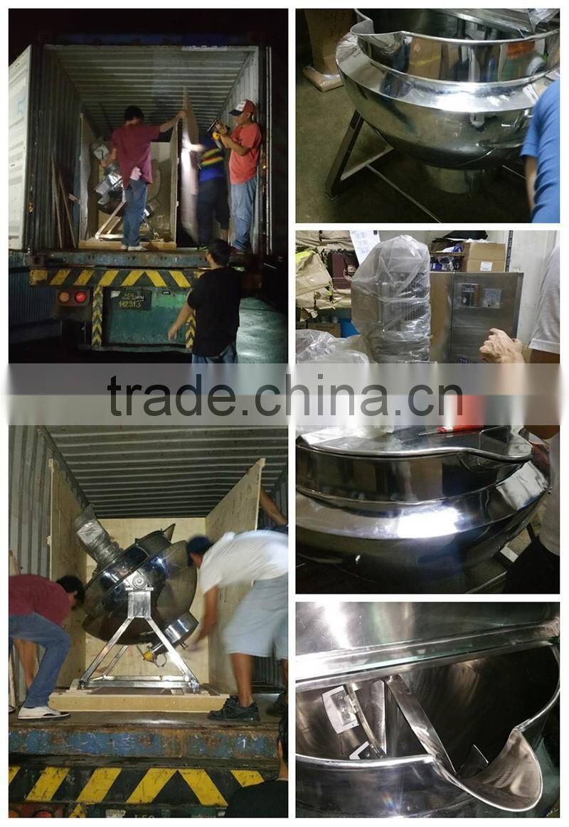 Tilting electric heating cooking kettle